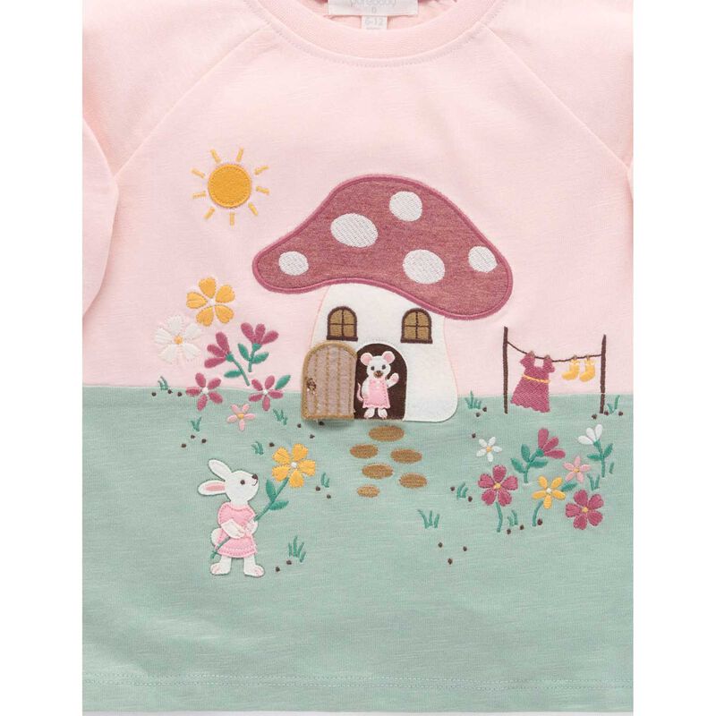 Purebaby Toadstool House Tee image number 3